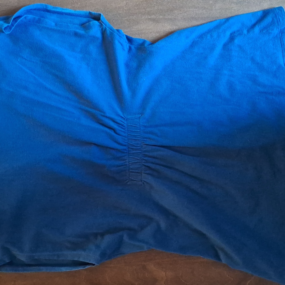 Banana Republic Women's Size: Medium Short Sleeved Top  Turquoise Blue Shirt 💙 - Picture 6 of 8